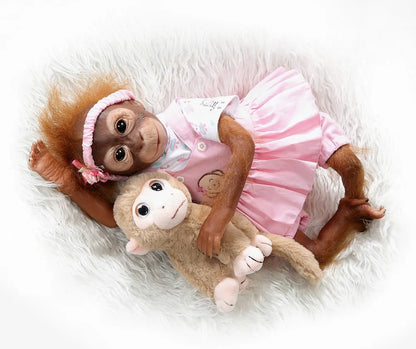 Reborn Baby Monkey Handmade Doll - 52CM