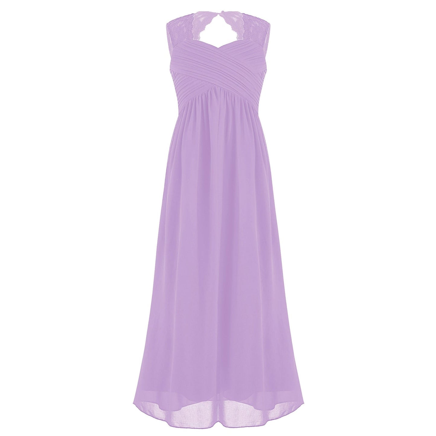 Girls Floaty Chiffon Maxi Dress (Age 4-14 Years) Purple