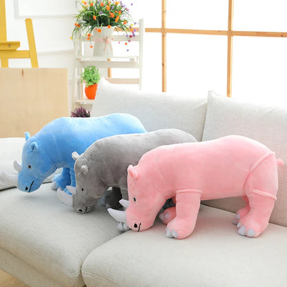 Large Plush Rhinoceros Stuffed Toy 40/60/80cm