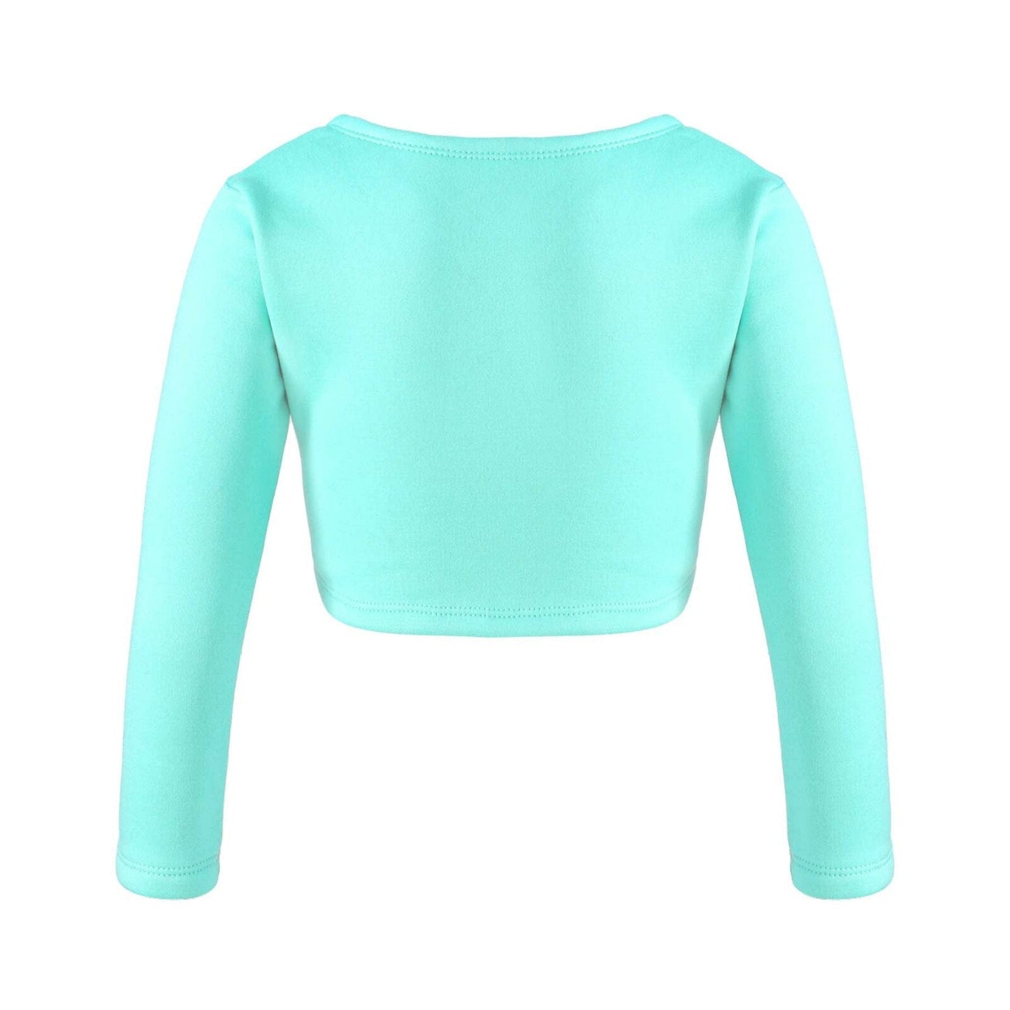 Girls Long Sleeve Wrap Crop Top (Age 5-16YRS)