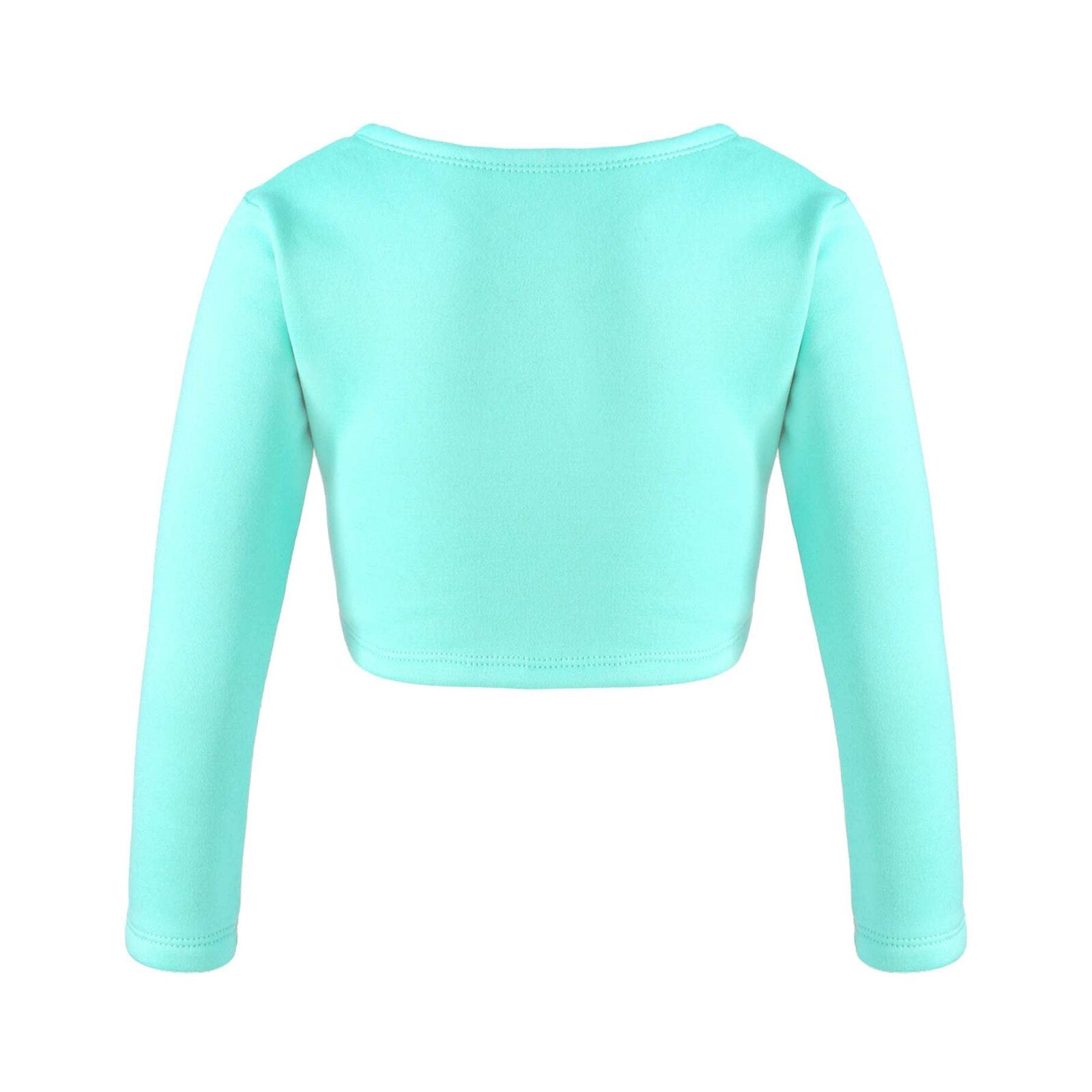 Girls Long Sleeve Wrap Crop Top (Age 5-16YRS)