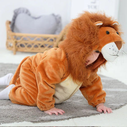 Baby Lion Onesie Flannel Costume (Age Newborn-36M)