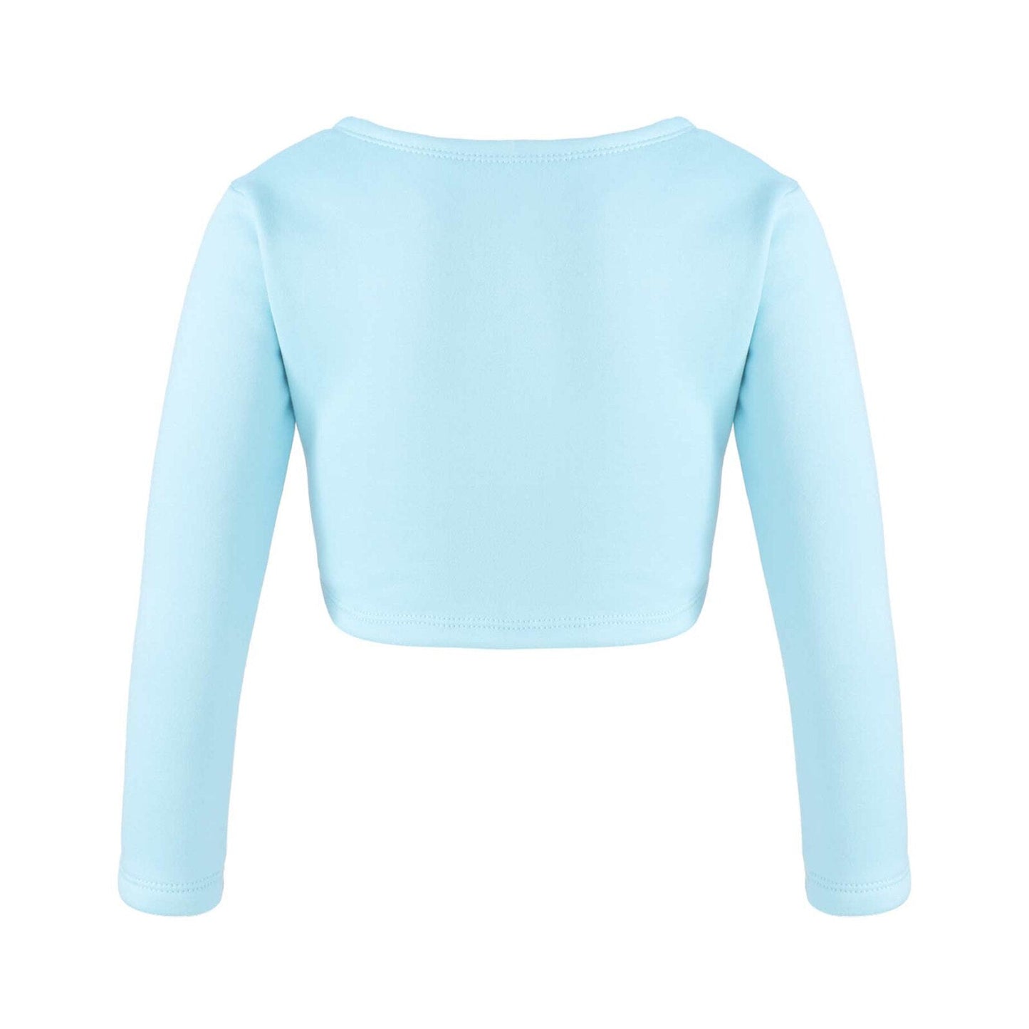 Girls Long Sleeve Wrap Crop Top (Age 5-16YRS)