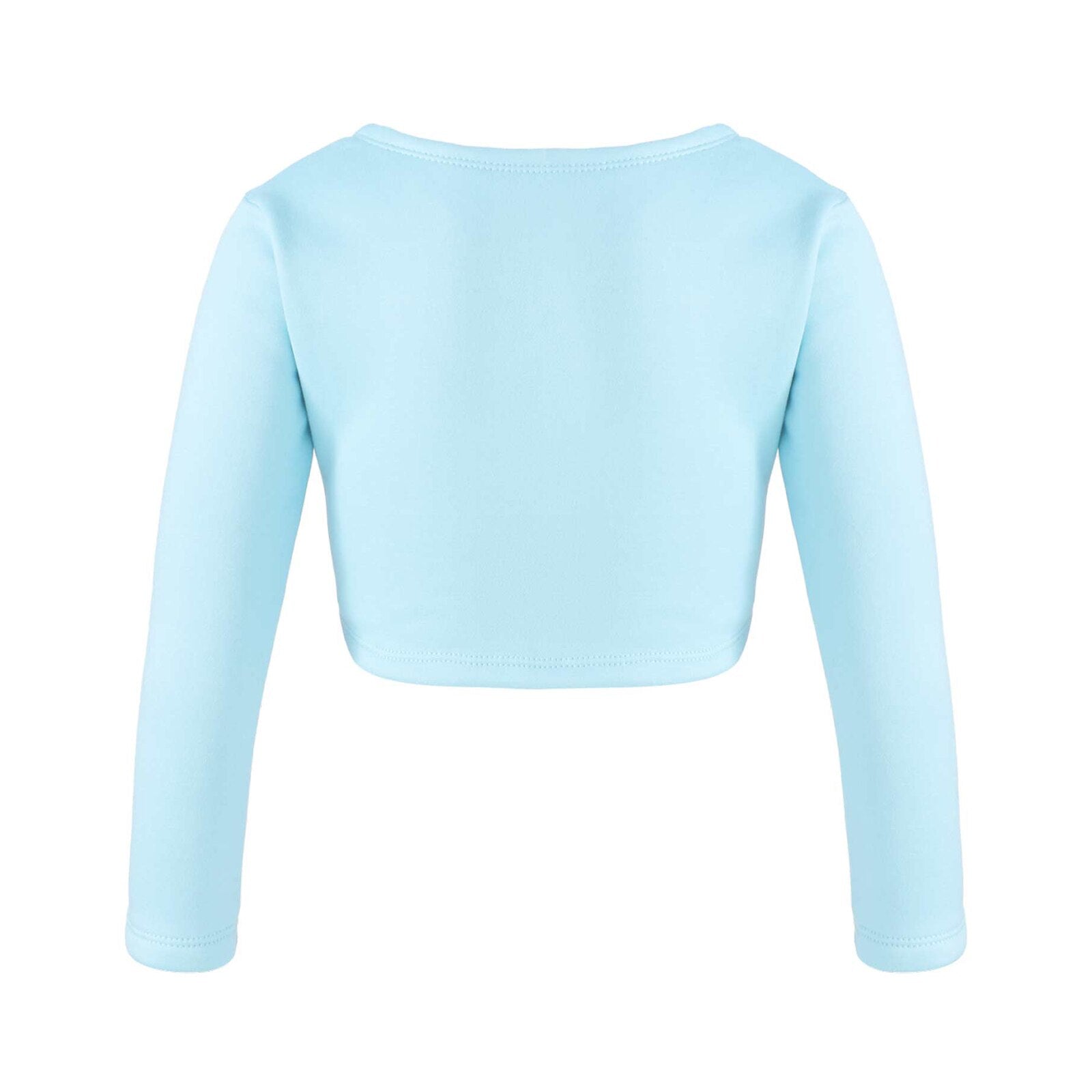 Girls Long Sleeve Wrap Crop Top (Age 5-16YRS)