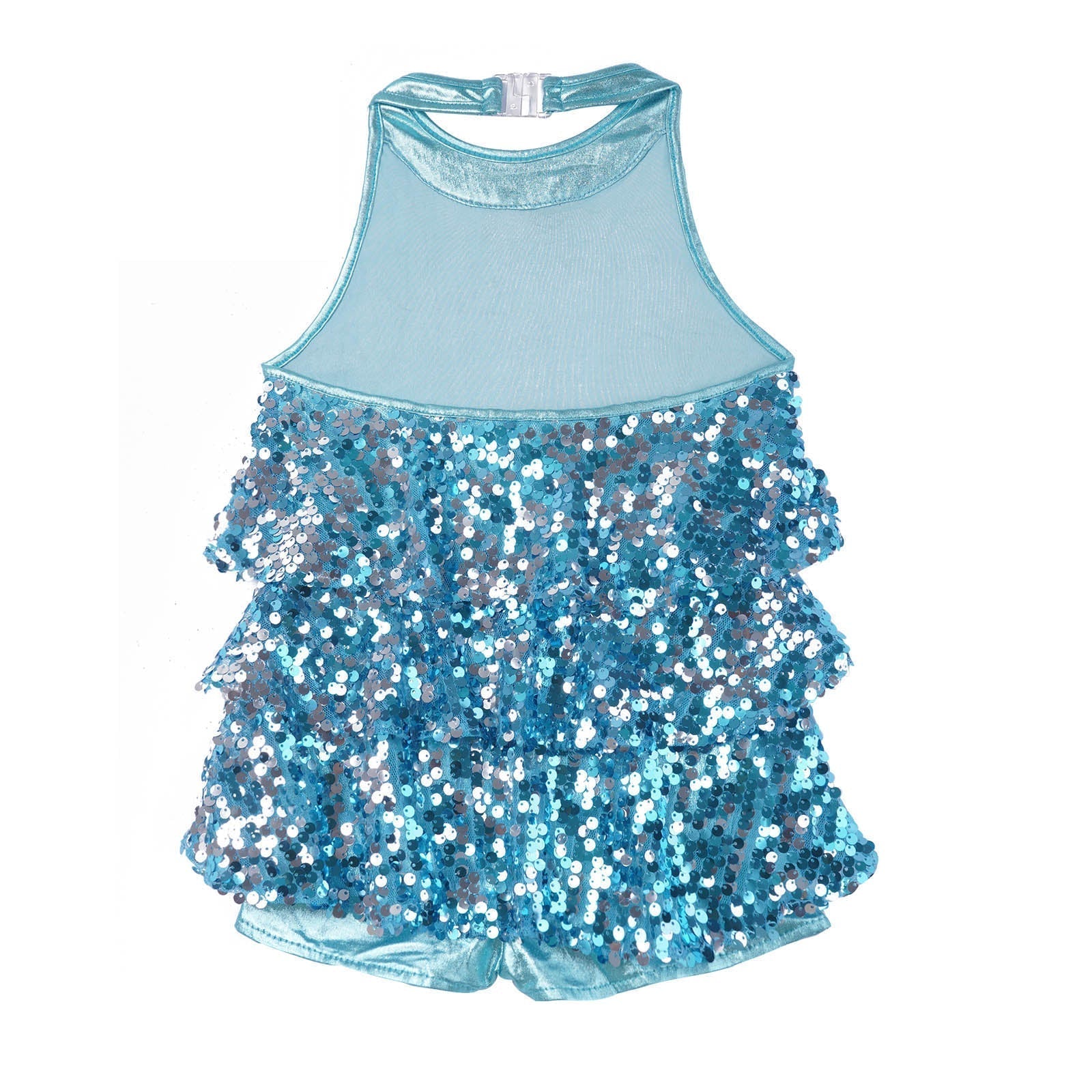 Girls Sequin Unitard Playsuit (Age 6-14 YRS)