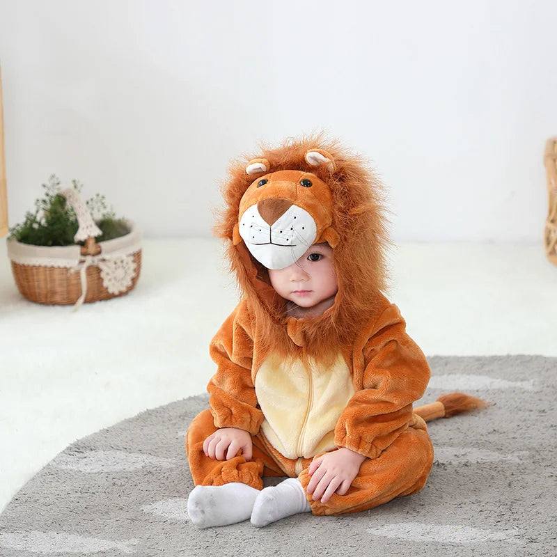 Baby Lion Onesie Flannel Costume (Age Newborn-36M)