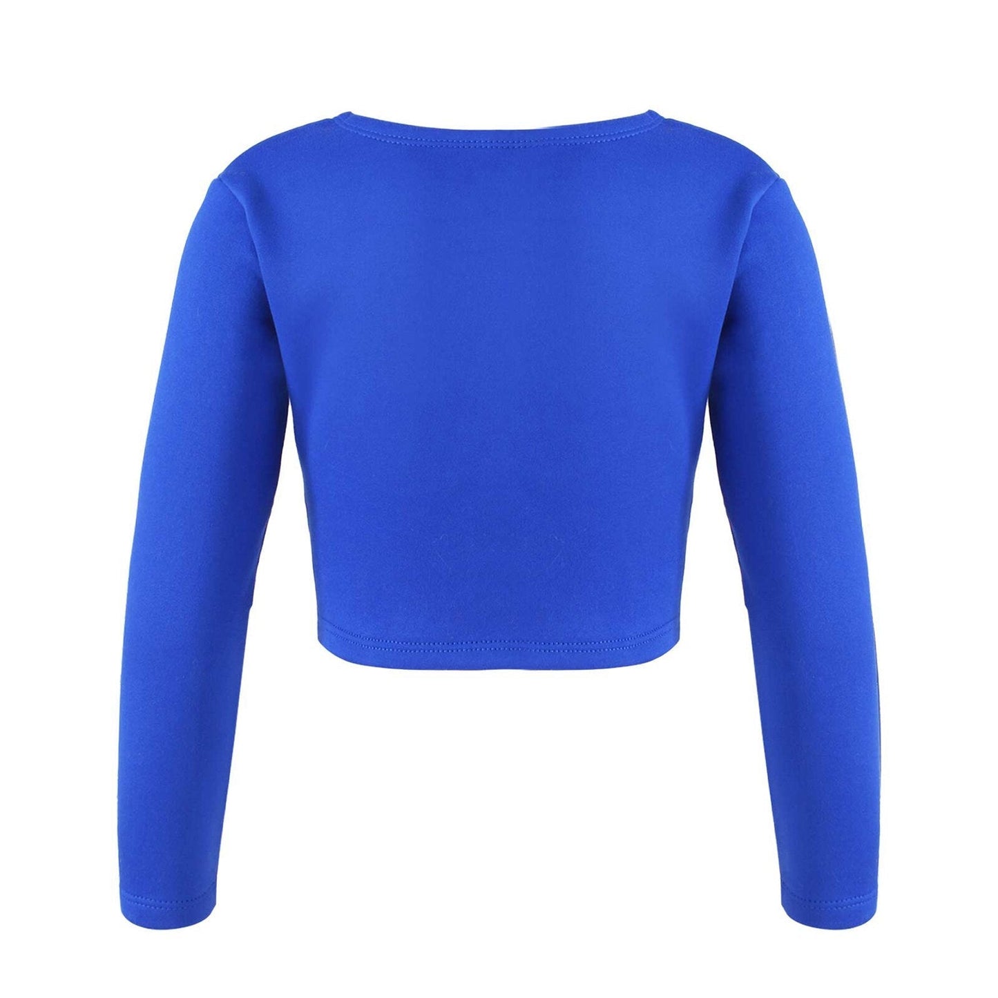 Girls Long Sleeve Wrap Crop Top (Age 5-16YRS)