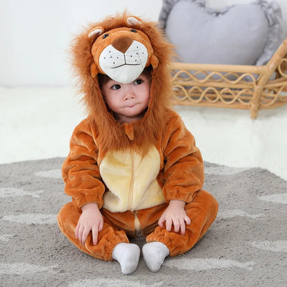 Baby Lion Onesie Flannel Costume (Age Newborn-36M)