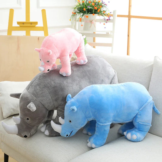 Large Plush Rhinoceros Stuffed Toy 40/60/80cm