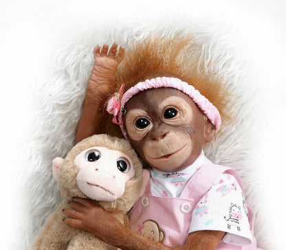 Reborn Baby Monkey Handmade Doll - 52CM