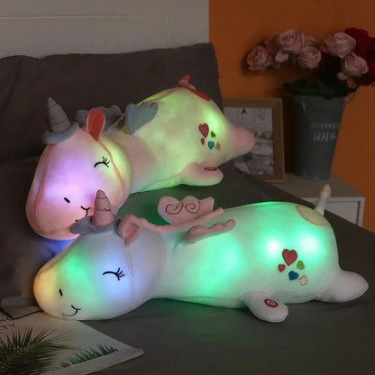 Plush Light Unicorn LED Light Unicorn Pillow Stuffed Toy - 60cm