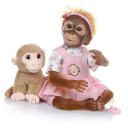 Reborn Baby Monkey Handmade Doll - 52CM