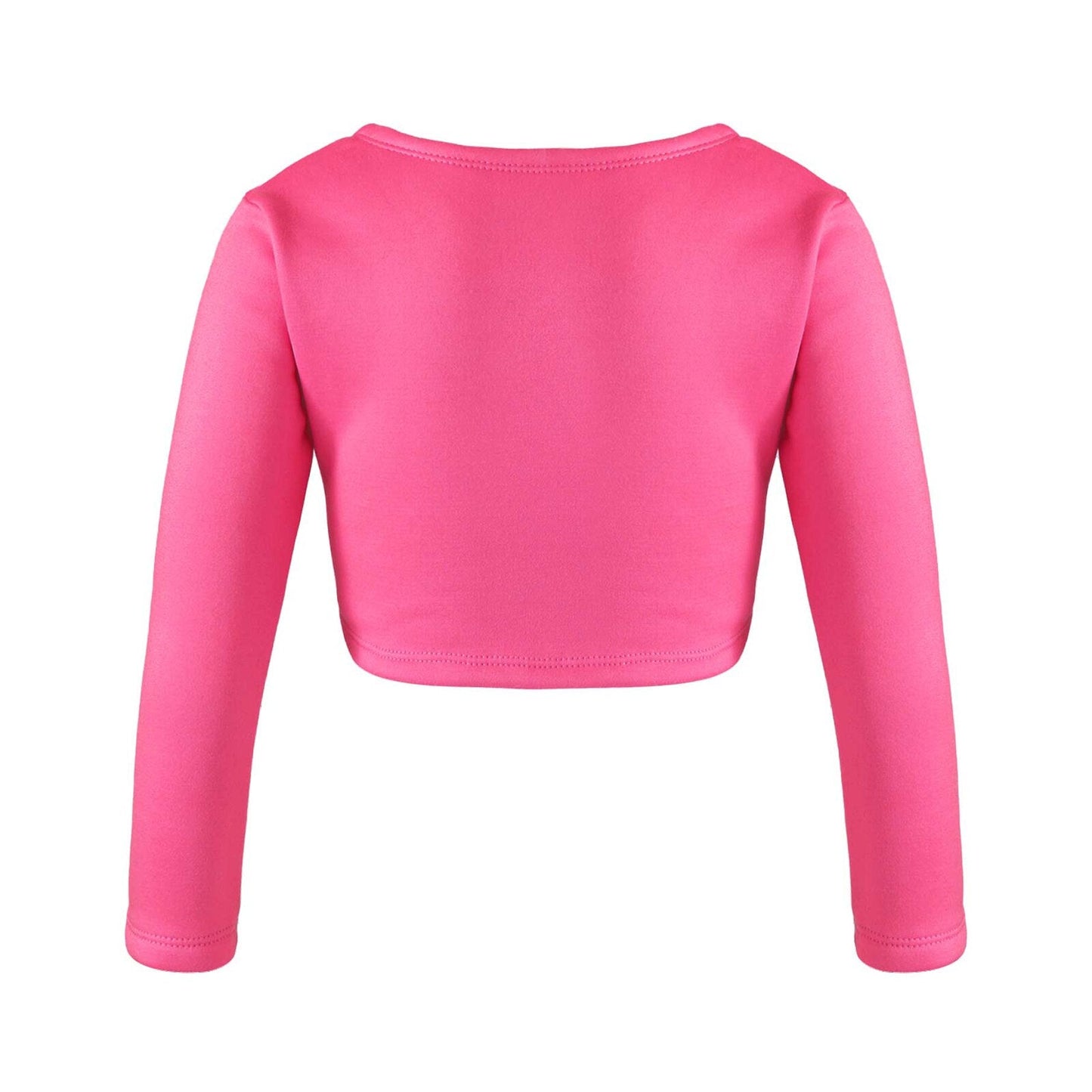 Girls Long Sleeve Wrap Crop Top (Age 5-16YRS)