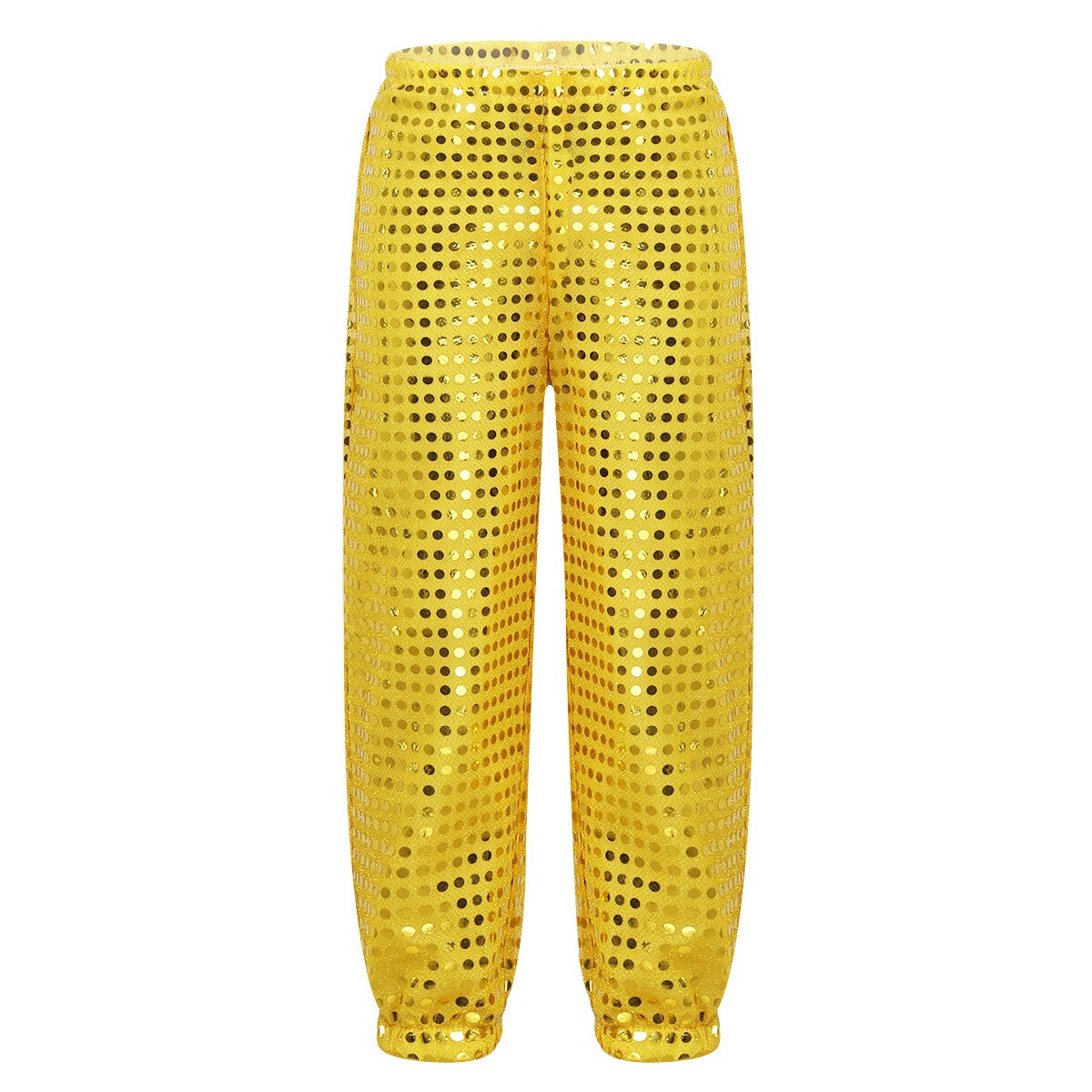 Kids Sequin Wide Leg Trousers (Age 4-10YRS) Gold