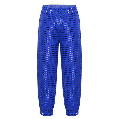 Kids Sequin Wide Leg Trousers (Age 4-10YRS) Blue