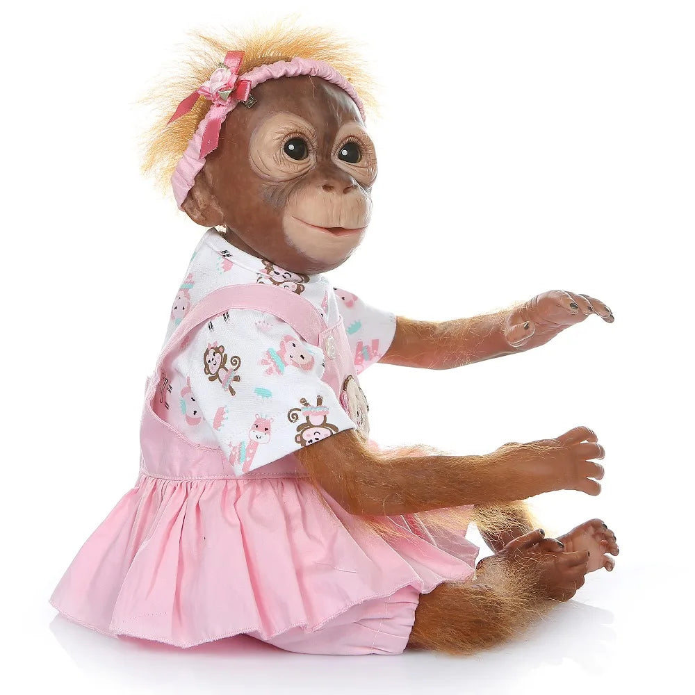 Reborn Baby Monkey Handmade Doll - 52CM