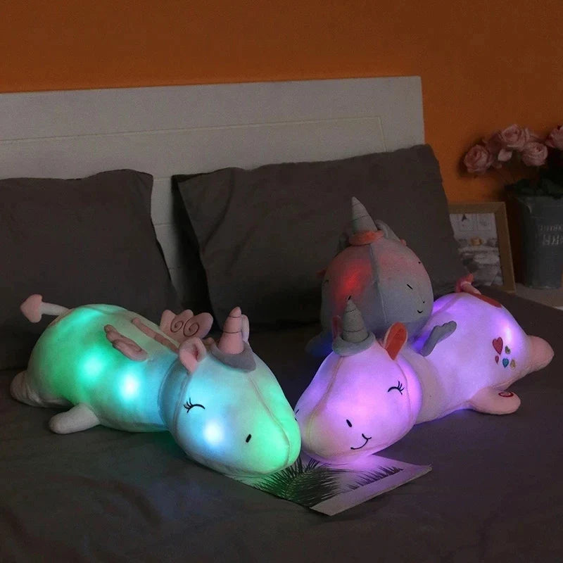 Plush Light Unicorn LED Light Unicorn Pillow Stuffed Toy - 60cm