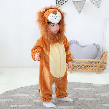 Baby Lion Onesie Flannel Costume (Age Newborn-36M)