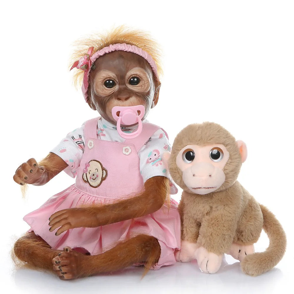 Reborn Baby Monkey Handmade Doll - 52CM