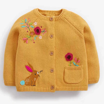 Girls Bunny Rabbit Cardigan (Age 24M-7YRS)