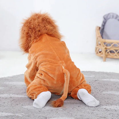 Baby Lion Onesie Flannel Costume (Age Newborn-36M)