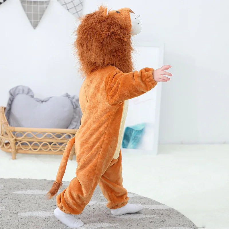 Baby Lion Onesie Flannel Costume (Age Newborn-36M)