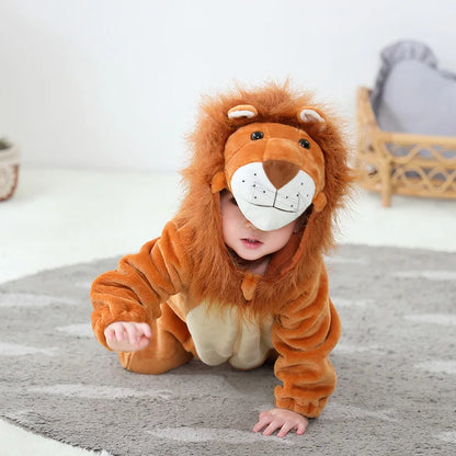 Baby Lion Onesie Flannel Costume (Age Newborn-36M)