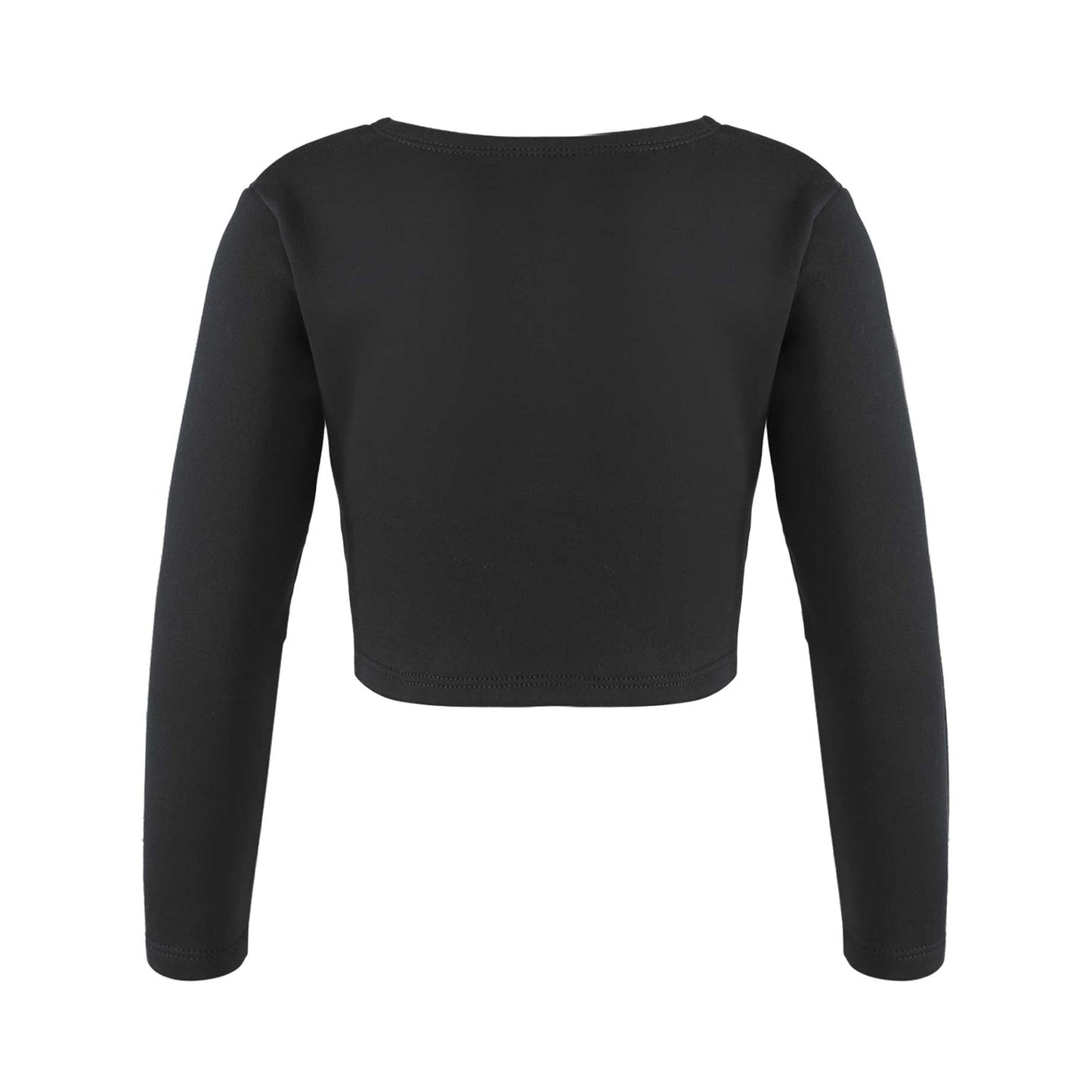 Girls Long Sleeve Wrap Crop Top (Age 5-16YRS)