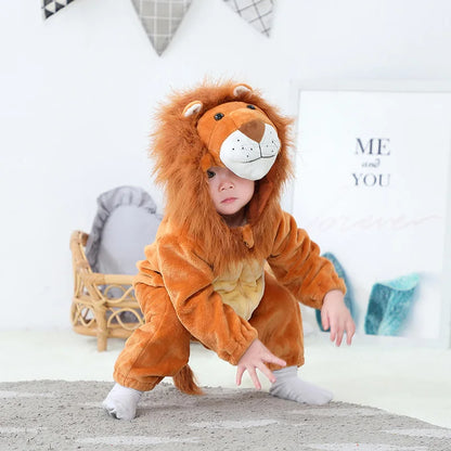 Baby Lion Onesie Flannel Costume (Age Newborn-36M)