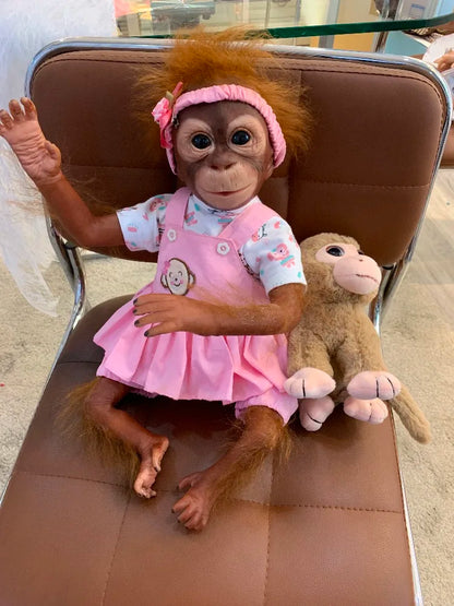 Reborn Baby Monkey Handmade Doll - 52CM