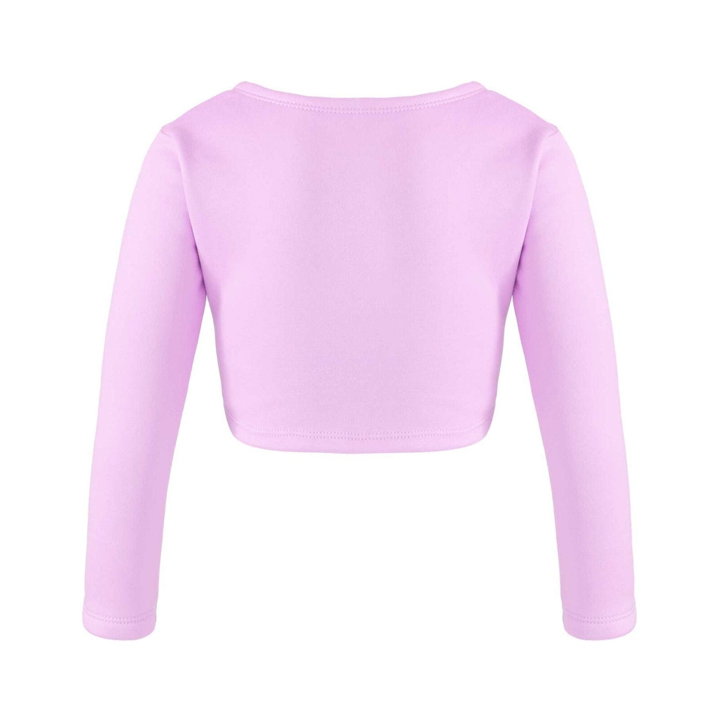 Girls Long Sleeve Wrap Crop Top (Age 5-16YRS)