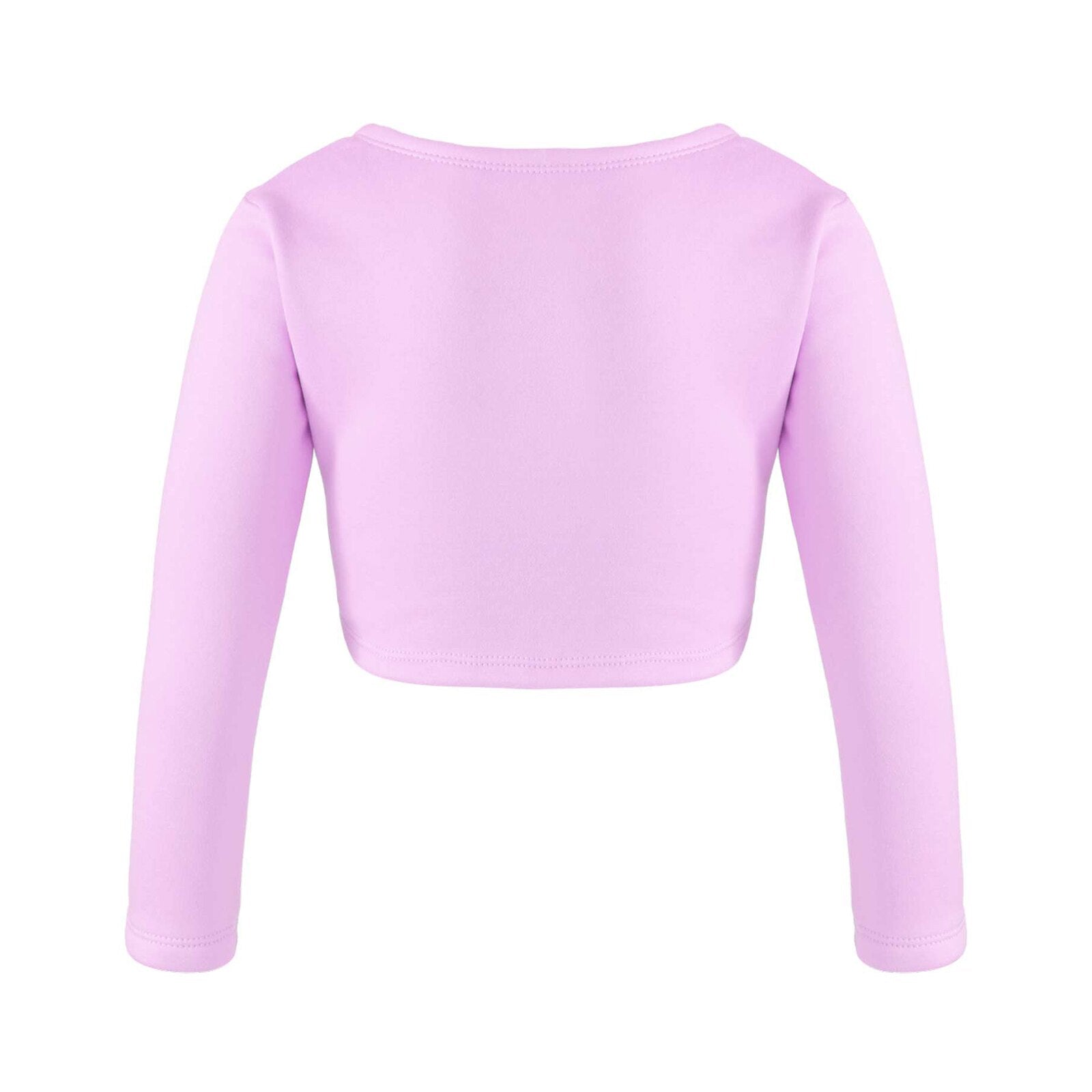 Girls Long Sleeve Wrap Crop Top (Age 5-16YRS)