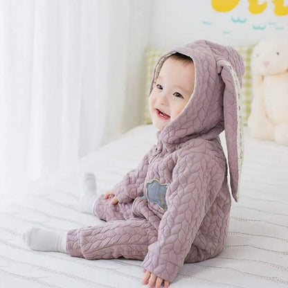 Baby Pink Hooded Rabbit Grow (Age 6m-18m)