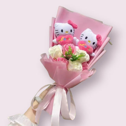 Teddy Bear Character Plush Gift Flower Bouquet