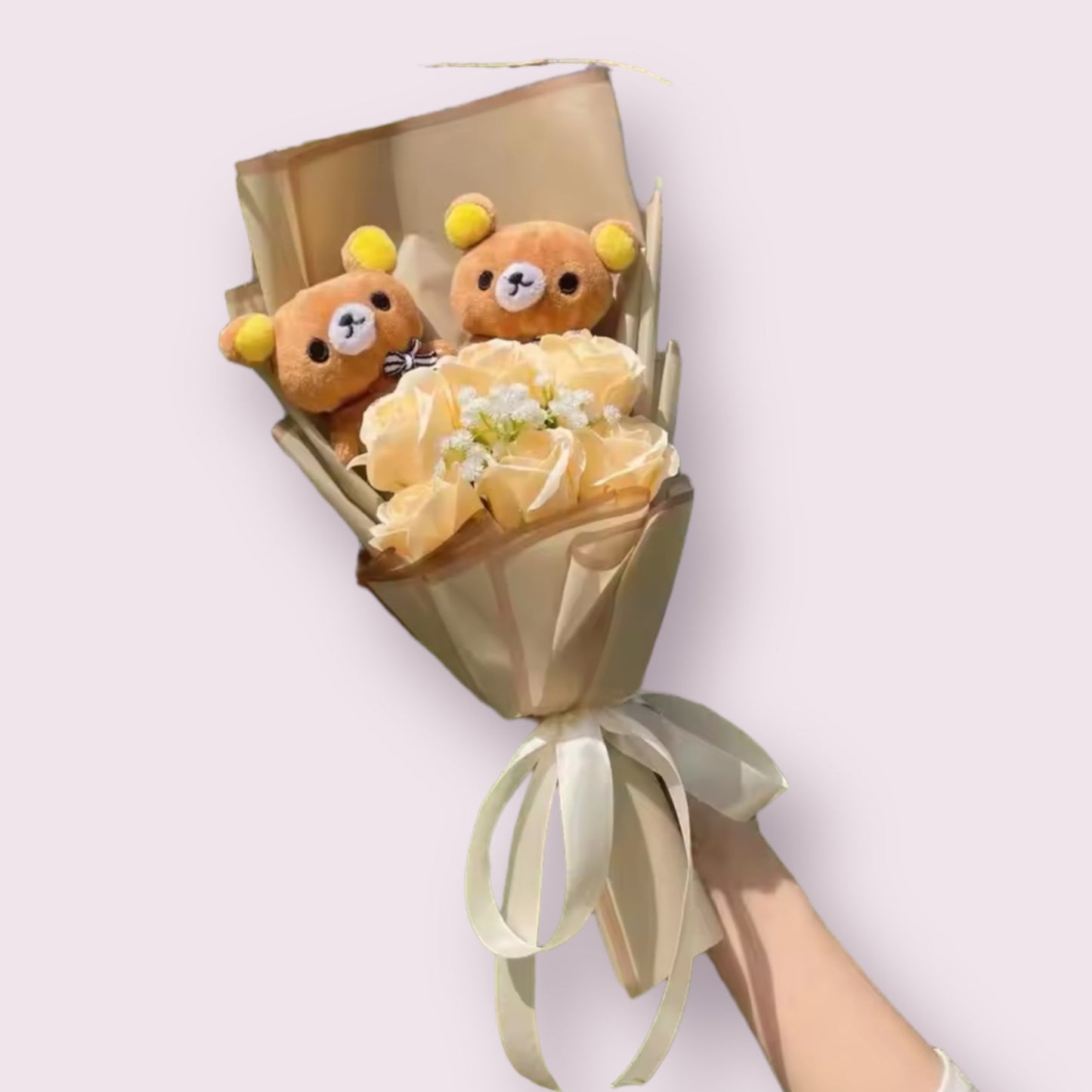 Teddy Bear Character Plush Gift Flower Bouquet