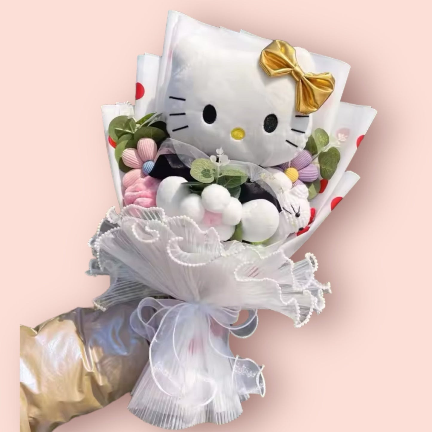 Miss Kitty Plush Toy Flower Gift Bouquet