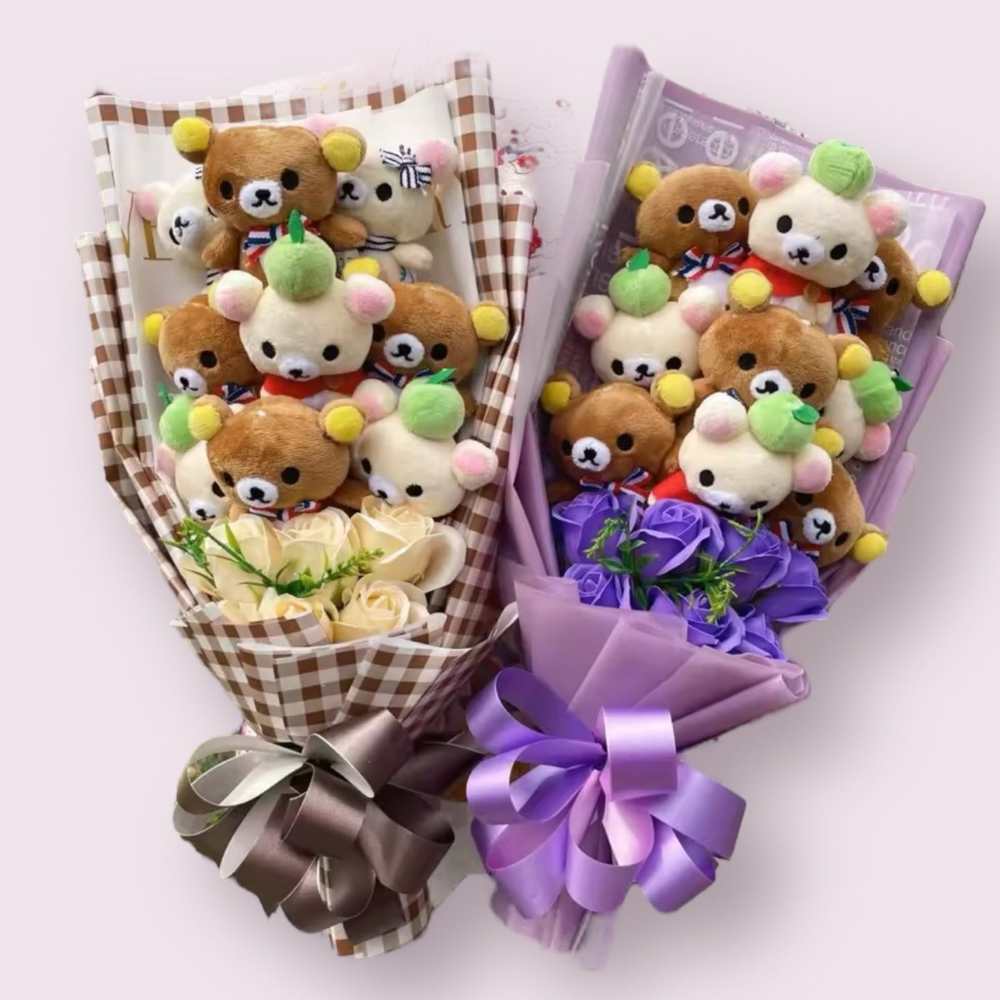 Stuffed Toy Teddy Bear Plush Flower Gift Bouquet