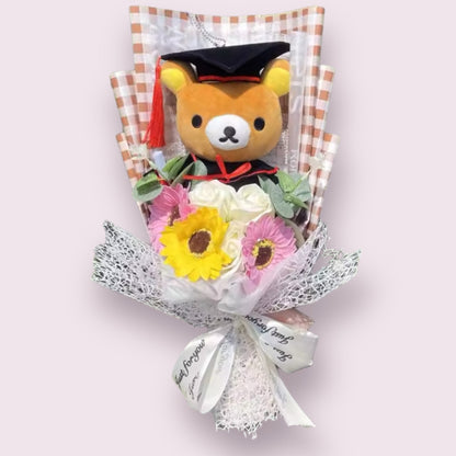 Stuffed Toy Teddy Bear Plush Flower Gift Bouquet