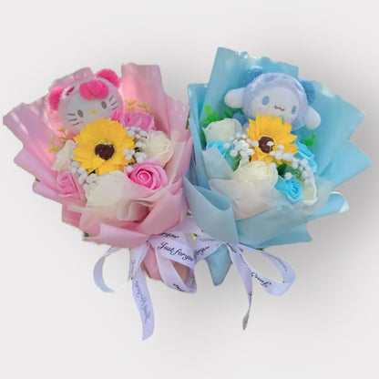 Plush Teddy Bear Toy Flower Gift Bouquet