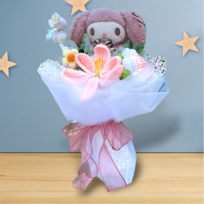 Miss Kitty Plush Toy Flower Gift Bouquet