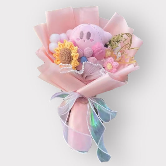 Plush Pink Stuffed Toy Flower Gift Bouquet