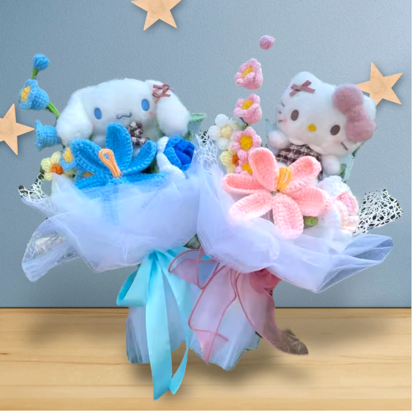 Miss Kitty Plush Toy Flower Gift Bouquet