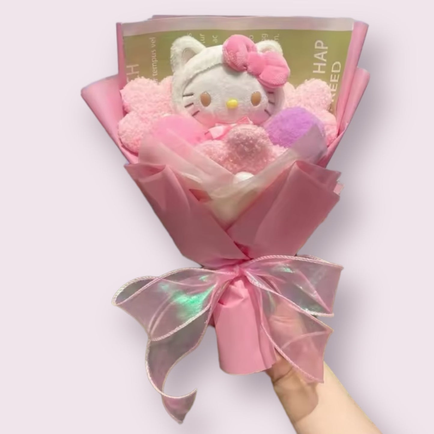 Miss Kitty Toy Rose Flowers Bouquet