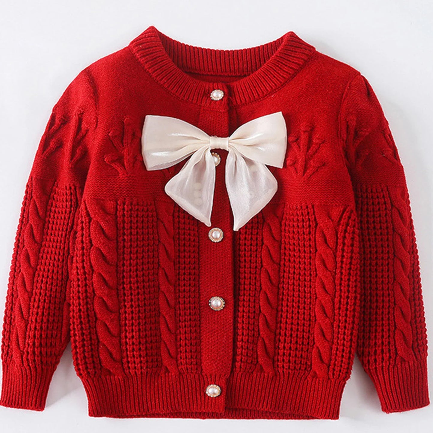 Girls Crochet Knit Cardigan (Age 18M-6YRS)