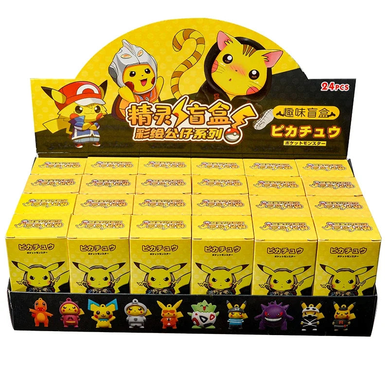 24Pcs Pokemon Blind Box Keychain Anime Figure Toys