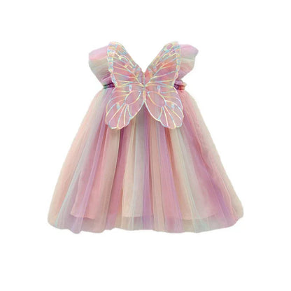 Girls Butterfly Tulle Dress (Age 9M-5YRS)