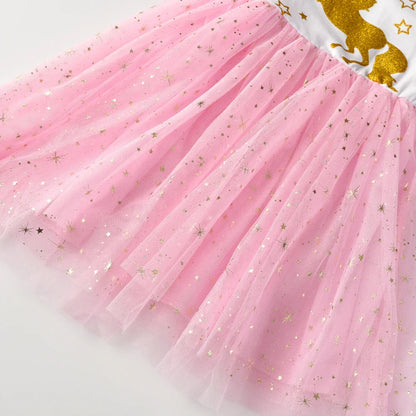 Girls Unicorn Tulle Dress (Age 3-8 YRS)