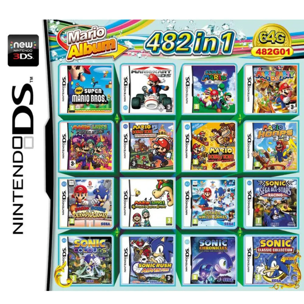 3DS Nintendo Game Card Combined Card 23 In 1