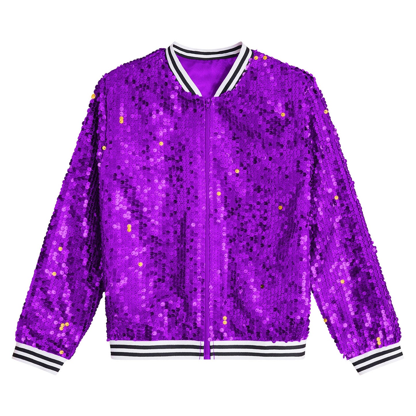 Girls Sequin Baseball Jacket (Age 6-14YRS)