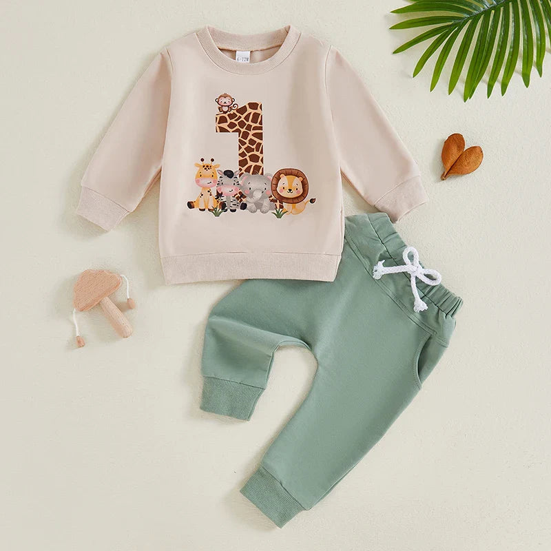 Baby Boy First Birthday Top & Trousers (Age 12-18M)